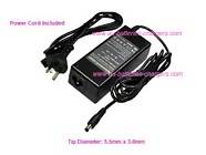 SAMSUNG 410B2B laptop ac adapter replacement (Input: AC 100-240V, Output: DC 19V, 3.16A, Power: 60W)