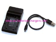 Replacement PANASONIC Lumix DMC-FX01EB-W digital camera battery charger
