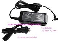 ASUS Eee PC 1101HAG laptop ac adapter replacement (Input: AC 100-240V; Output: DC 19V, 2.1A; Power: 40W)