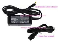SAMSUNG N130 laptop ac adapter - Input: AC 100-240V, Output: DC 19V, 2.1A, 40W, Connector size: 5.5mm * 3.0mm