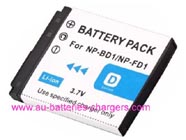 SONY NP-FD1 digital camera battery replacement (Li-ion 650mAh)